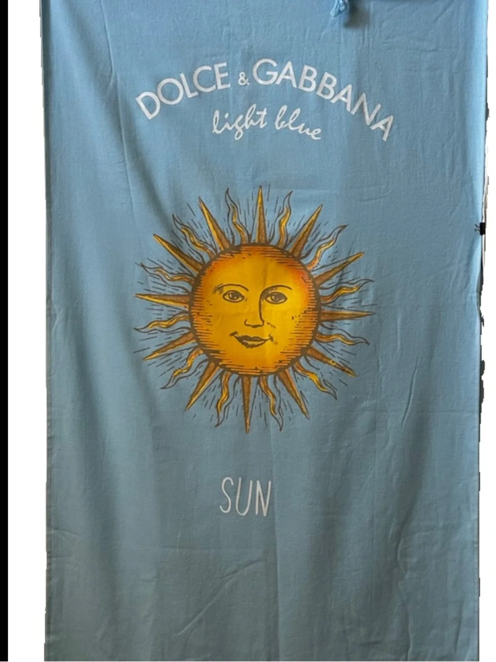 Dolce & Gabbana Light Blue Sun Celestial SOFT Cotton Beach Towel 69x27 summer